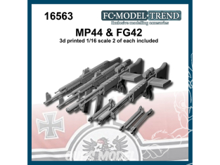 FC MODEL TREND accessoire résine 16563 MP44 & FG42 1/16