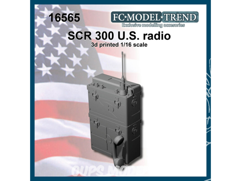 FC MODEL TREND accessoire résine 16565 Radio U.S. SCR 300 1/16