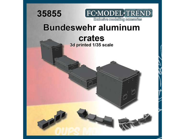 FC MODEL TREND accessoire résine 35855 Caisses type aluminium Wehrmacht 1/35