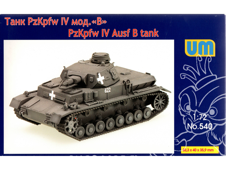 UM Unimodels maquettes militaire 540 PzKpfw IV Ausf B 1/72