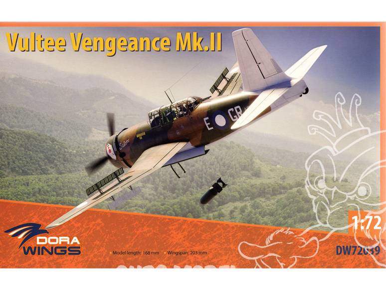 Dora Wings maquette avion DW72039 Vultee Vengeance Mk.II 1/72