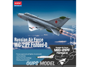 Academy maquette avion 12320 Russian Air Force MiG-21PF Fishbed-D 1/48