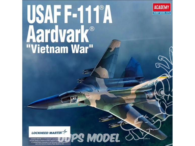 Academy maquette avion 12360 USAF F-111A Aardark Vietnam 1/48