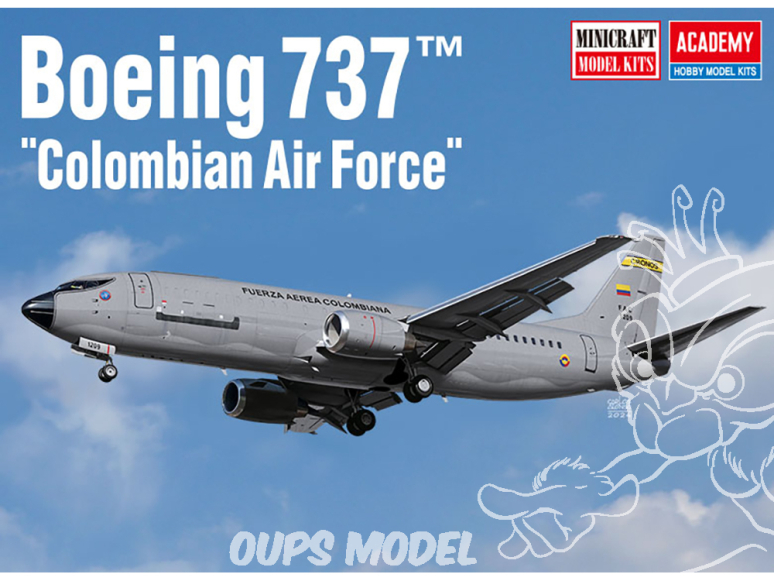 Academy maquettes avion 12639 Boeing 737 "Colombian air Force" 1/144