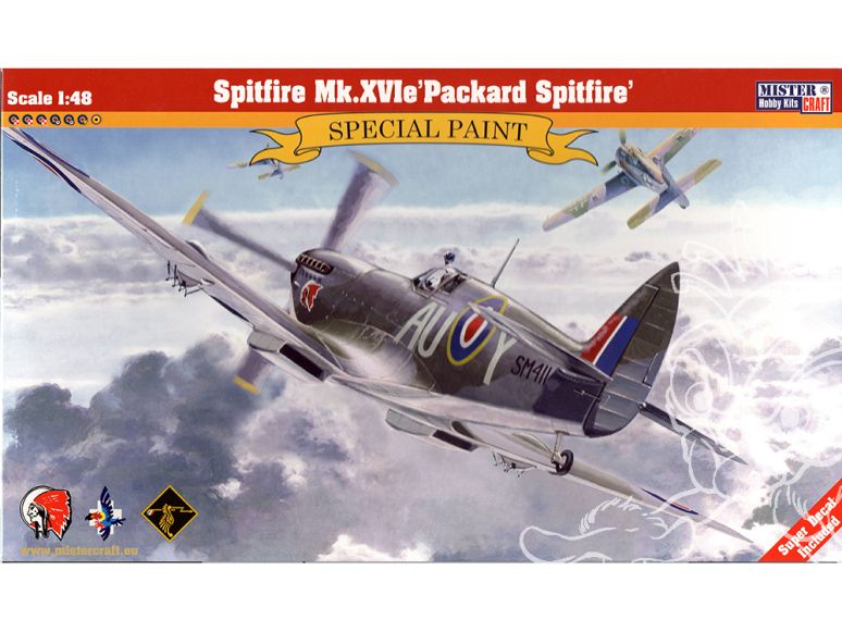 Mister CRAFT maquette Avion 061821 Spitfire LF Mk.XVI e Packard Spitfire 1/48