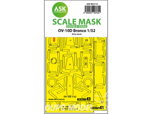 ASK Art Scale Kit Mask M32112 OV-10D Bronco Kitty Hawk Recto Verso 1/32