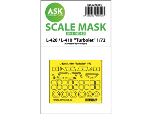 ASK Art Scale Kit Mask M72093 L-420 / L-410 "Turbolet" KP Model Recto 1/72