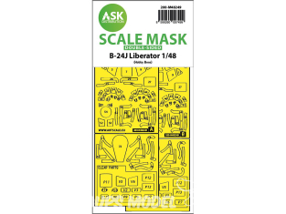 ASK Art Scale Kit Mask M48249 B-24J Liberator Hobby Boss Recto Verso 1/48