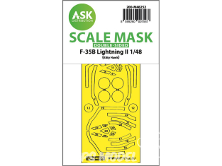 ASK Art Scale Kit Mask M48252 F-35B Lightning II Kitty Hawk Recto Verso 1/48