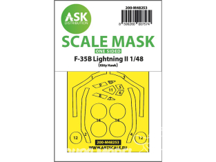 ASK Art Scale Kit Mask M48253 F-35B Lightning II Kitty Hawk Recto 1/48