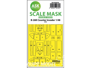 ASK Art Scale Kit Mask M48256 B-26K Counter Invader Icm Recto Verso 1/48