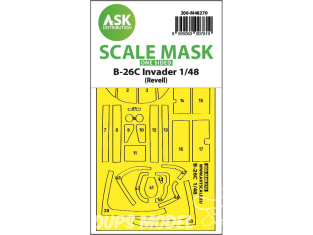 ASK Art Scale Kit Mask M48270 B-26C Invader Revell Recto 1/48