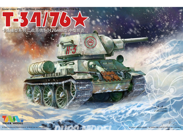 Tiger Model maquette militaire Cute 504 T-34/76