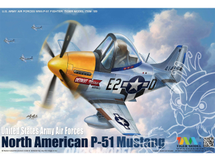 Tiger Model maquette avion Cute TM-109 P-51 Mustang U.S. Army Air Forces