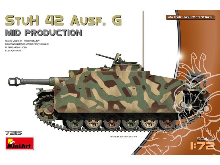 Mini Art maquette militaire 72115 StuH 42 Ausf. G MID PRODUCTION 1/72