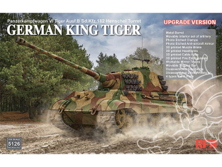 Rye Field Model maquette militaire 5126 King Tiger Allemand Upgrade Version 1/35