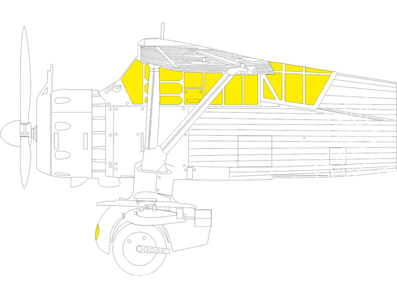 Eduard Express Mask EX1109 Lysander Mk.I/II TFace Airfix 1/48