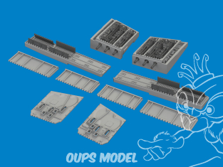 Eduard kit d'amelioration avion brassin Print 6481075 Gun bays P-40E Eduard 1/48