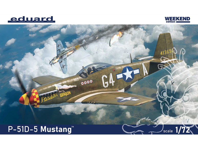 EDUARD maquette avion 7476 P-51D-5 Mustang WeekEnd Edition 1/72