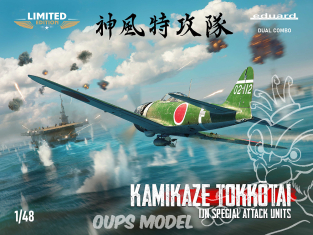 EDUARD maquette avion 11184 Kamikaze Tokkotai IJN Special Attack Units Zero Edition Limitée Dual Combo 1/48