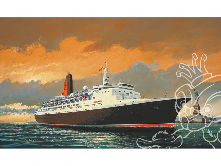 Revell maquette bateau 5806 Queen Elizabeth 2 1/1200