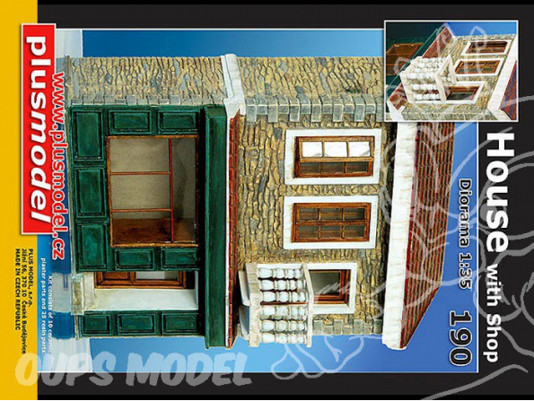 Plus Model 190 Maison avec magasin 1/35