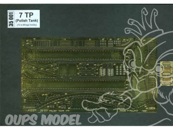 Aber 35001x Gardes boue pour 7TP Vikers et T-26 1/35