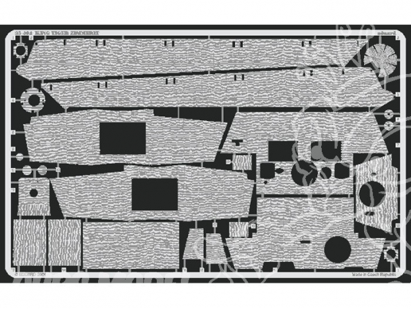 Eduard photodecoupe militaire 35404 Zimmerit King Tiger 1/35