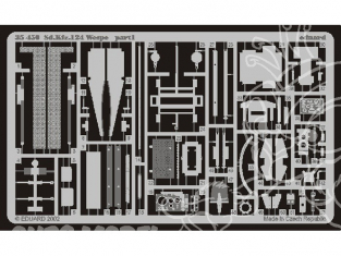 Eduard photodecoupe militaire 35451 Zimmerit Flakpanzer IV Wirbelwind 1/35