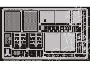 Eduard photodecoupe militaire 35382 Interieur M-26 DWag 1/35