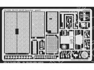 Eduard photodecoupe militaire 35390 Interieur M-113 Acav 1/35