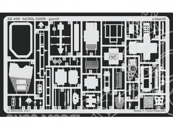 Eduard photodecoupe militaire 35409 Sd.Kfz.250/9 1/35