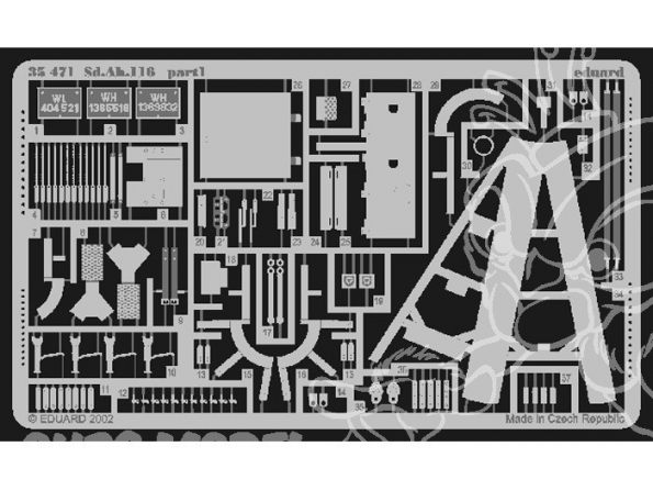 Eduard photodecoupe militaire 35471 Sd.Ah.116 1/35