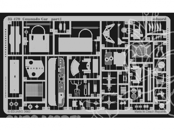 Eduard photodecoupe militaire 35479 Commando Car 1/35