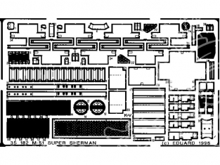 Eduard photodecoupe militaire 35182 M-51 Super Sherman 1/35