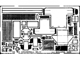 Eduard photodecoupe militaire 35184 Cromwell Mk.IV 1/35