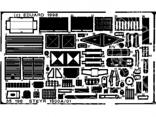 Eduard photodecoupe militaire 35196 Steyr 1500A/01 1/35