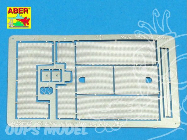 Aber 35A87 Planché pour Sd.Kfz.250 1/35