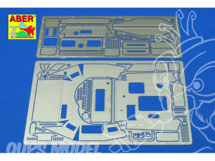 Aber 35071 Coque supérieure pour Panzerjager IV Italeri et zvezda 1/35