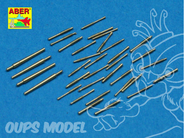 Aber 350L43 Set de futs de canons pour la classe Yukikaze 1/350