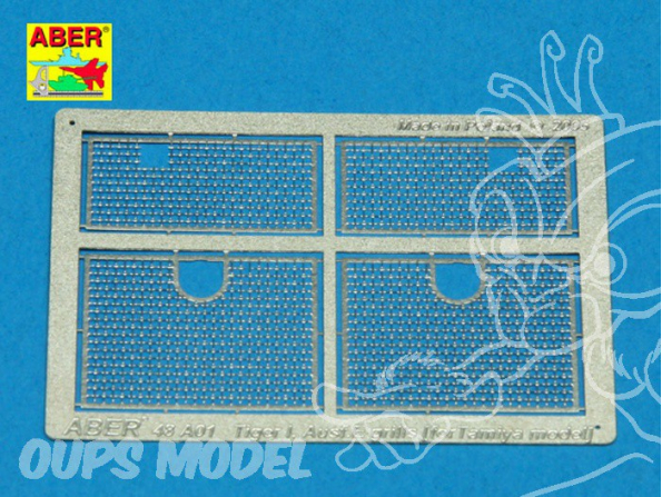 Aber 48A01 Grilles pour Tiger I 1/48