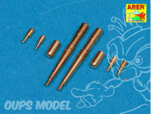 Aber A72002 set de 2 futs de mitrailleuse 30mm Hispano pour Spitfire Mk.VIII a XVI 1/72