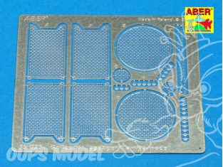 Aber 35G25 Grilles pour Jagtiger (Sd.Kfz.186) Tamiya 1/35