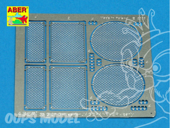 Aber 35G21 Grilles pour Jagdpanther Ausf. G1 early dragon 1/35