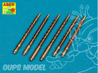 Aber A32108 set de 6 futs cal.50 (12,7mm) Browning M2 pour P51 Mustang 1/32