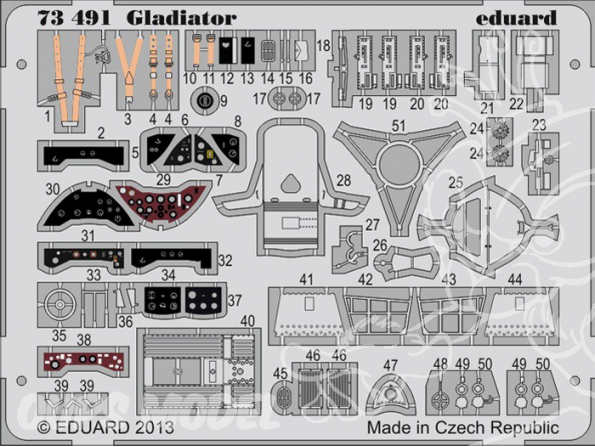 Eduard photodecoupe avion 73491 Gladiator 1/72