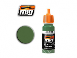 MIG peinture authentique 003 RAL6011 RESEDAGRUN (AK-715)