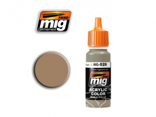 MIG peinture authentique 026 RAL8031 F9 GERMAN SAND BROWN (AK-727)