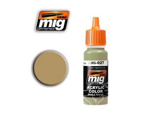 MIG peinture authentique 027 RAL8031 F9 GERMAN SAND BEIGE (AK-728)