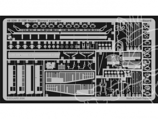 EDUARD photodecoupe avion 48520 Exterieur F-18E 1/48